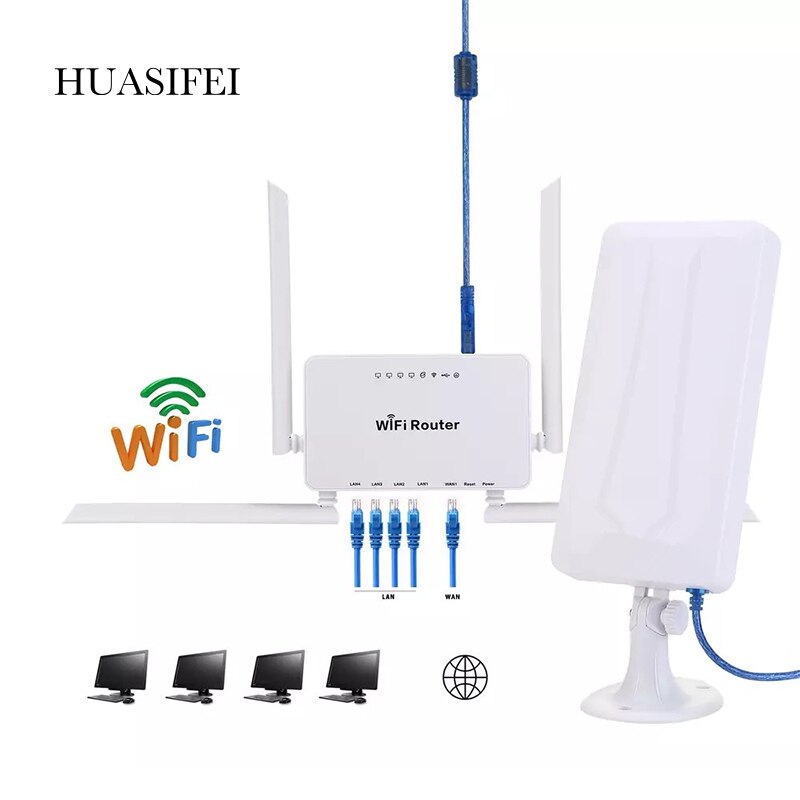 300mbps Wireless WiFi Router + High Gain WiFi USB Adapter High Power Amplifier Extended WiFi Signal Router Signal Amplifier