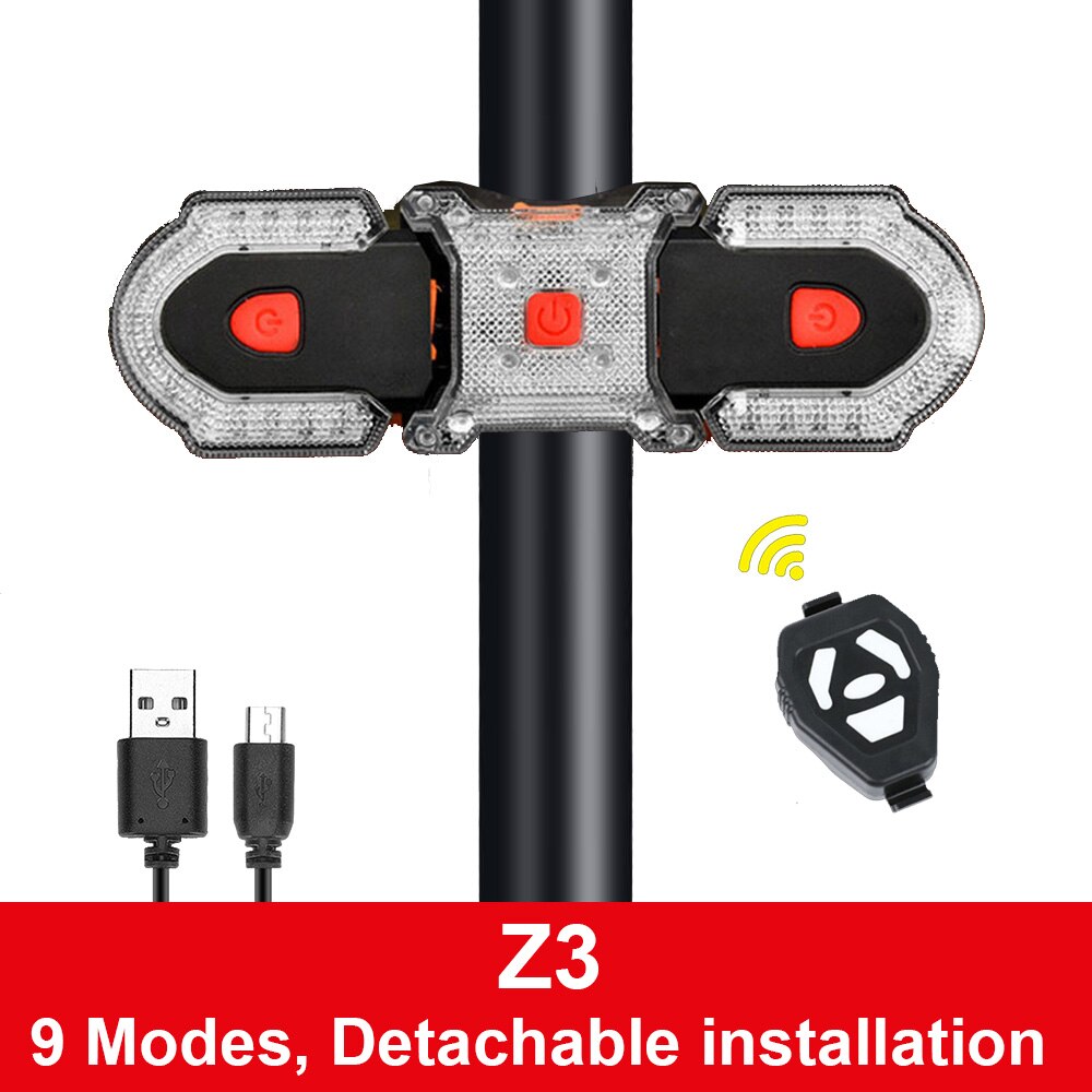 Fahrrad Rücklicht Blinker für Fahrrad Drahtlose Fernbedienung USB Berg MTB Rennrad Rücklicht Fahrrad Zubehör: Z3