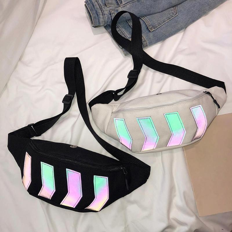 fanny Leinwand Gürtel Brust Tasche für Frauen Männer Hüfte hüpfen Schulter Bote Packungen Party Täglichen Geld Geldbörse Telefon Beutel tasche #15
