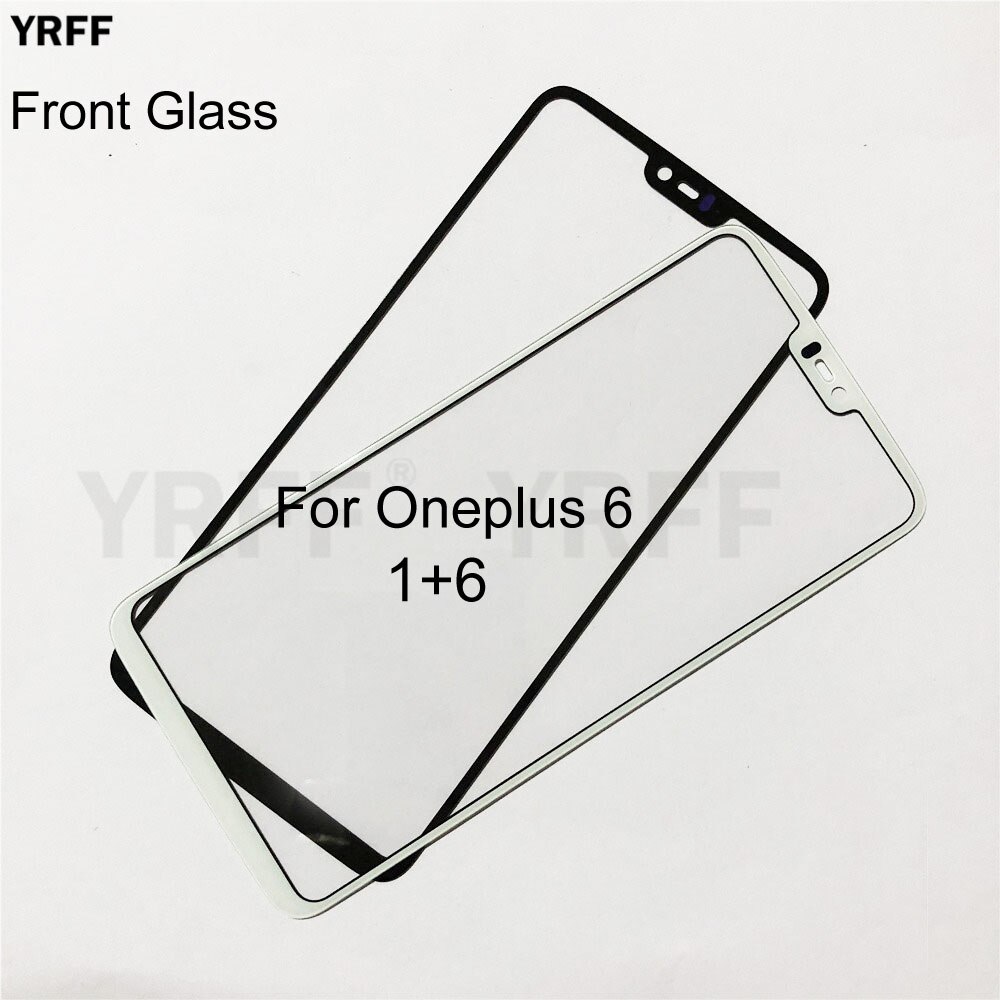 Mobile Front Panel Glass For Oneplus 7 6T 6 Front Glass Outer Glass Cover Panel Replacement
