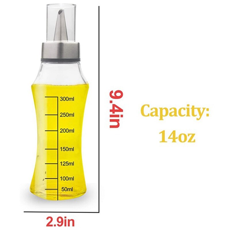 Oil Dispenser Bottle,Olive Oil Bottles Pour Spout and Marks on the Oil Container for Cooking,Oil and Vinegar Dispenser
