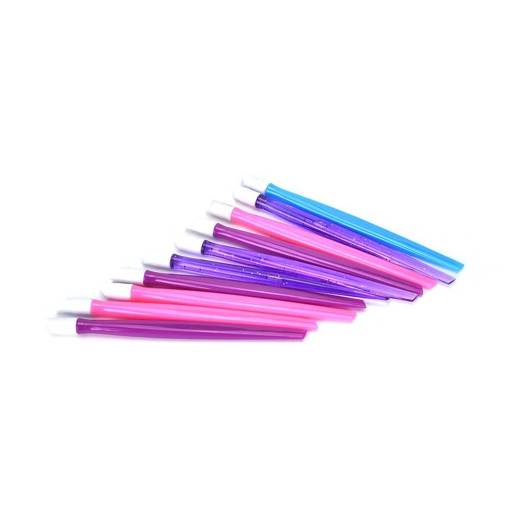 Autocollants cuticules poussoir outils pour la beauté des ongles 10 pièces/lot femmes Nail Art Wrap Applications sabot bâton feuilles ongles