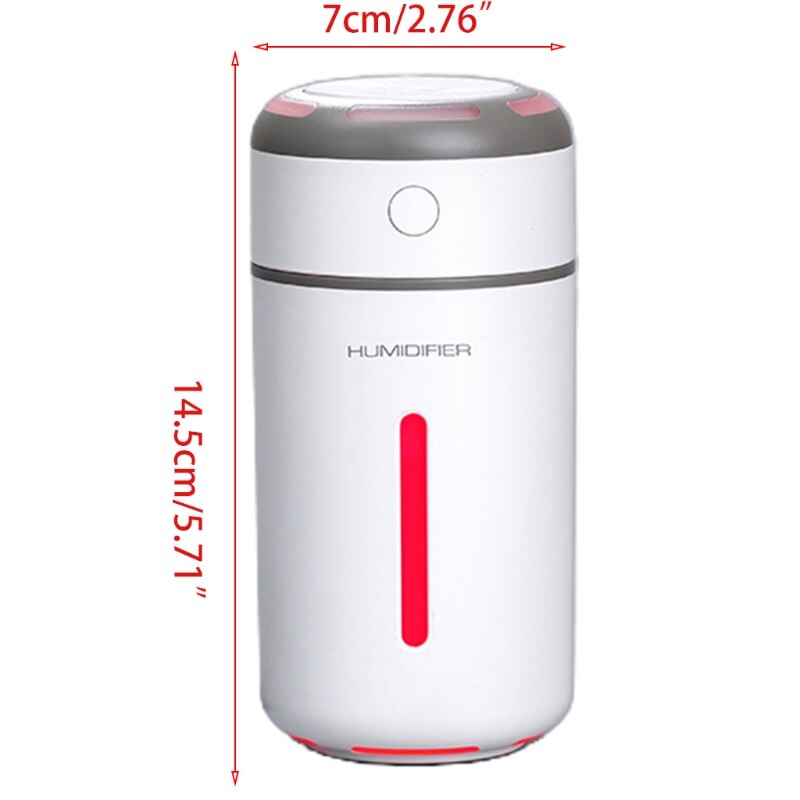 230ML Humidifier Ultrasonic USB Aroma Essential Oil Diffuser Air Purifier Lamp X6HF