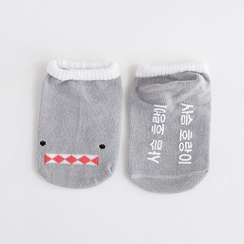 Hylidge Katoenen Baby Meisje Sokken Kids Kinderen Korte Sokken Leuke Cartoon Baby Peuter Vloer Sokken: Shark / 12m