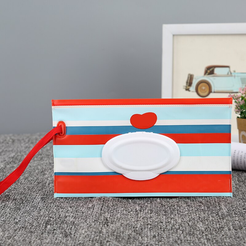 Återanvändbara eva våtservetter låda våtservetter låda rengöring baby våtservetter snap wipes behållare bärväska tryck mjukpapper väskor miljövänliga: F