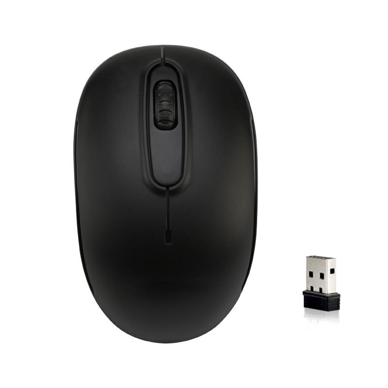 Mini souris d&#39;ordinateur sans fil, 2.4Ghz, pour la maison, le bureau, ordinateur portable: Black