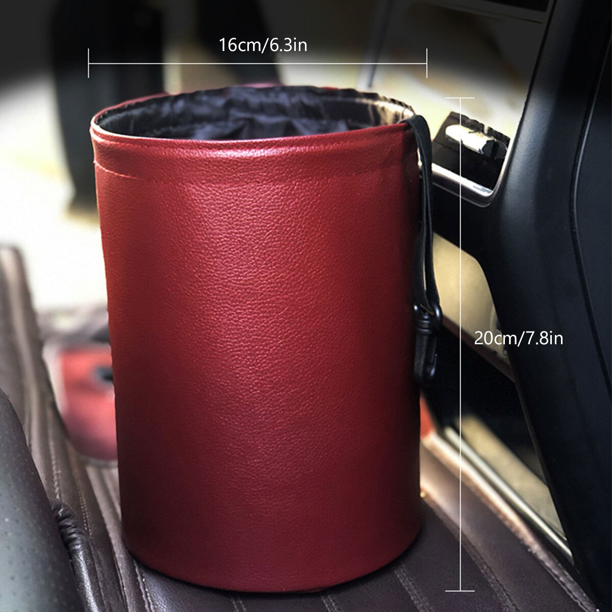 Car Storage Basket Interior Rubbish Container For Waste Organizer Holder Waterproof Garbage Can Trash Bin Folding Storage Bag