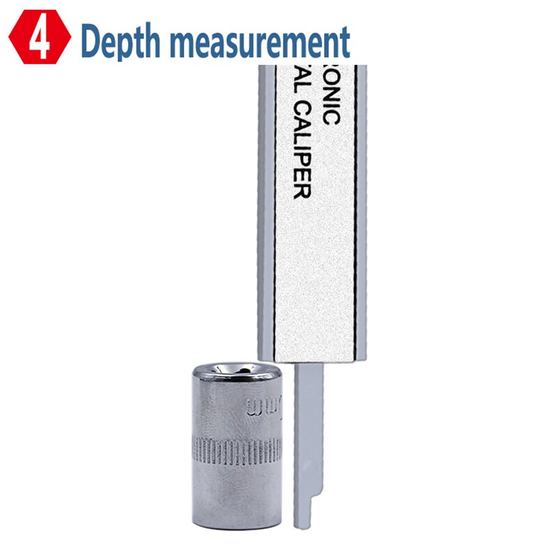 150mm LCD Digital Caliper Carbon Fiber 6Inch Electronic Vernier Caliper Micrometer Measuring Tool Thickness Depth Gauge Ruler