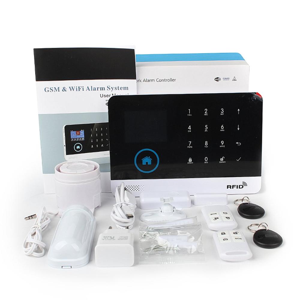 WIFI+GSM Alarm Host LCD Display Touch Keypad Support 3G SIM Card Phone APP Control Security Alarm System: Default Title