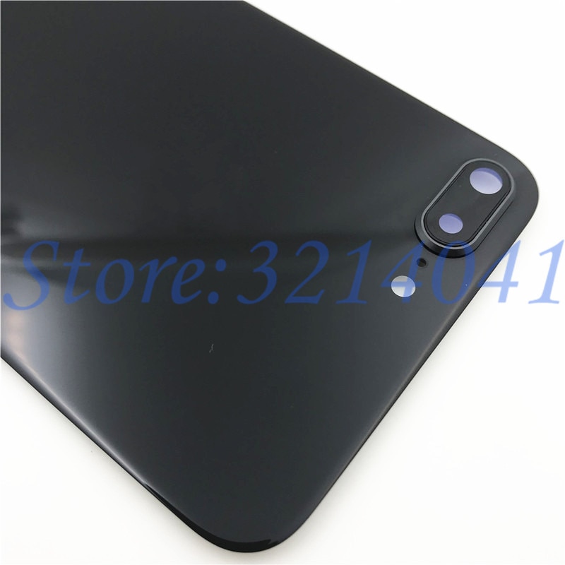 For iPhone 8 Plus Back Battery Glass Cover Rear Door Housing Case For iPhone 8 8G Back Glass Panel With Camera Frame Lens+Logo