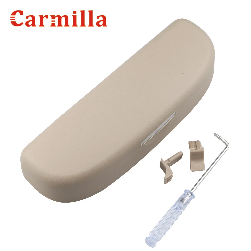 Carmilla 1 sett bilbrilleveske passer til skoda karoq kodiaq auto solbrilleholder boks tilbehør