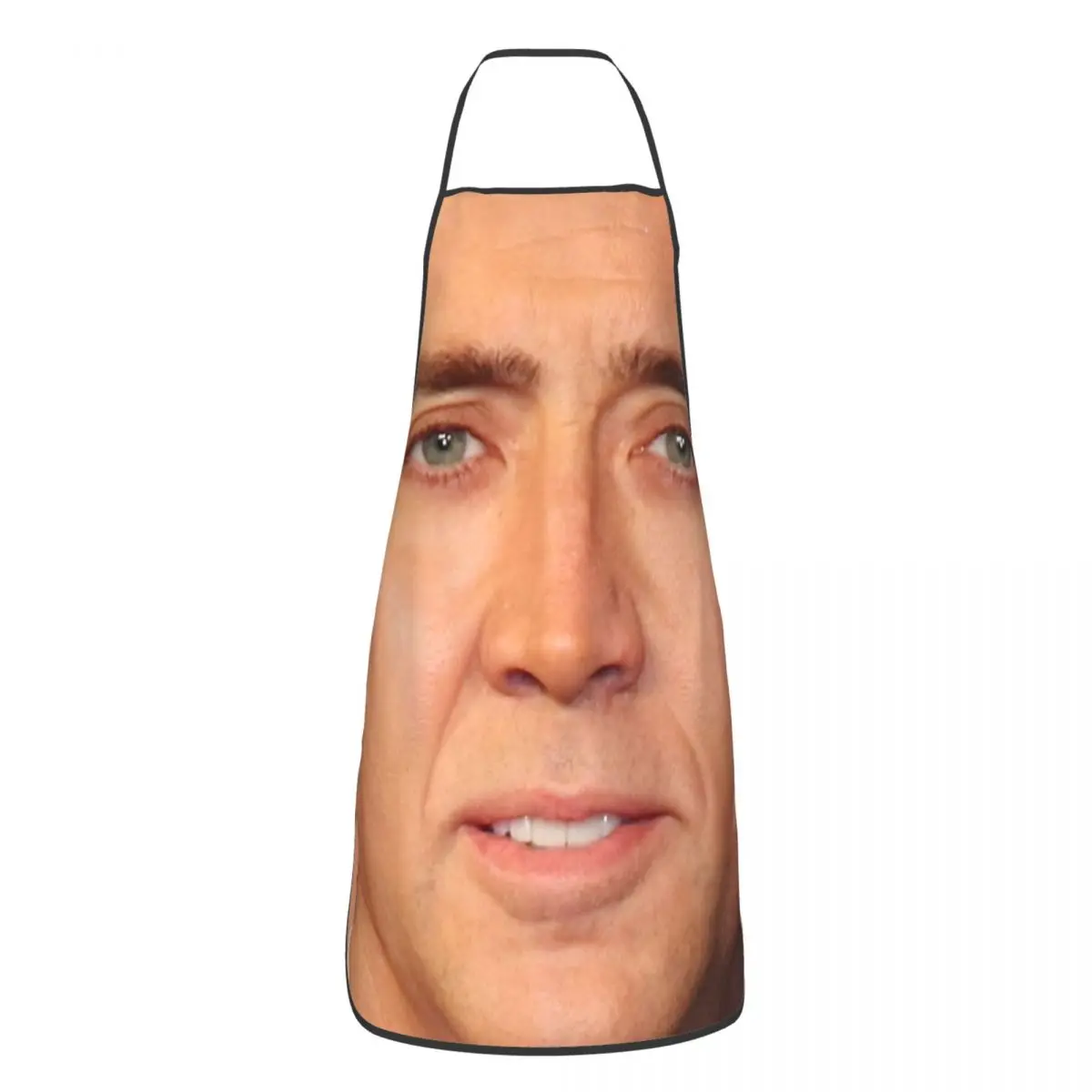 Nicolas Cage Rabbit Apron Women Men Unisex Bib Funny Meme Cooking Kitchen Tablier Cuisine Chef Baking: black