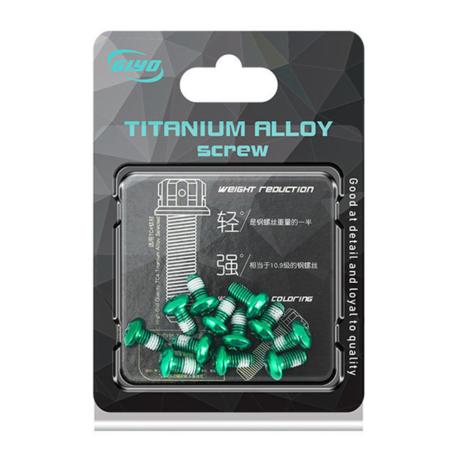 12Pcs Fiets Schijfremrotor Torx Bouten T25 Torx M5x9mm Mtb Bike Rvs Bevestigingsschroeven Fietsen Accessoire Deel tool: Green