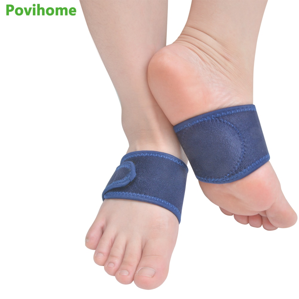 2 Pcs Flat Feet Orthotic Plantar Fasciitis Arch Support Gel Cushions Pad Heel Wrap Foot Care Insoles Flat Foot Correction Z57501