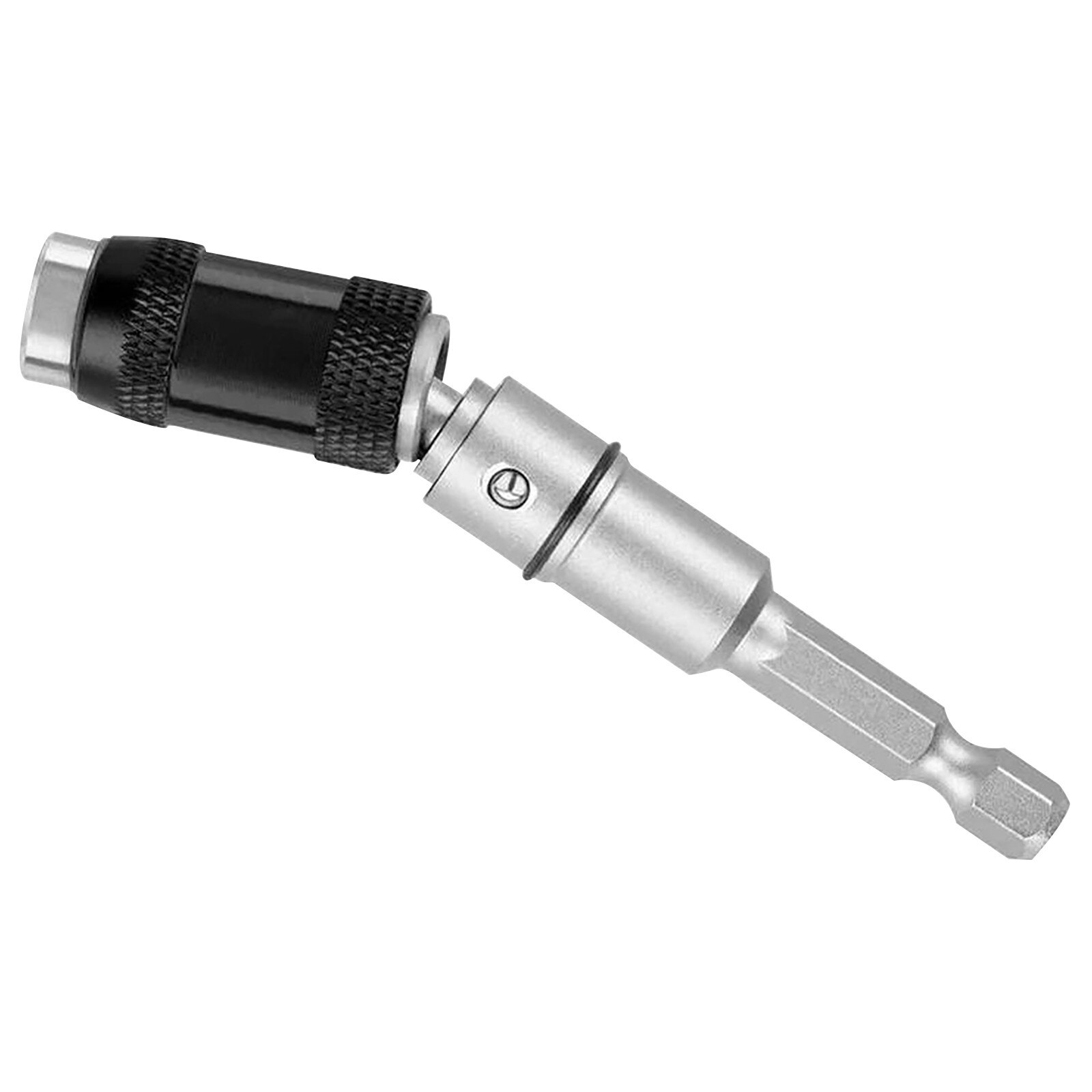 25# Electromagnetic Screw Bit Universal Screw Bit 6.35mm Quick Release Self-locking Adjustable Screw Magnetic Screwdriver Bit: Silver