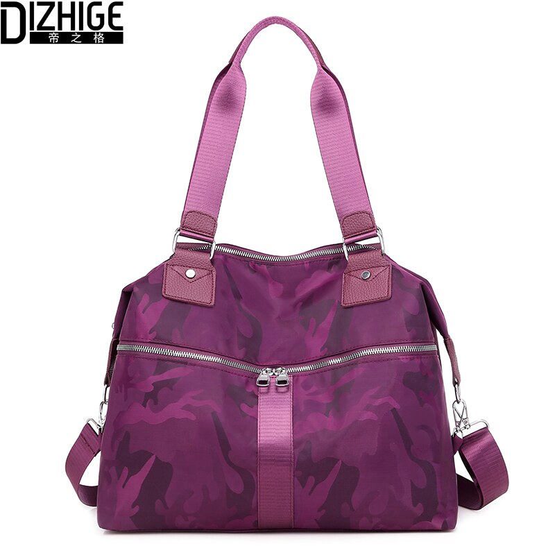 DIZHIGE Frauen Handtaschen Multi-Tasche Tarnung Wasserdichte Nylon Kreuz Körper Schulter Tasche Große Kapazität Außen Reise Tote Taschen