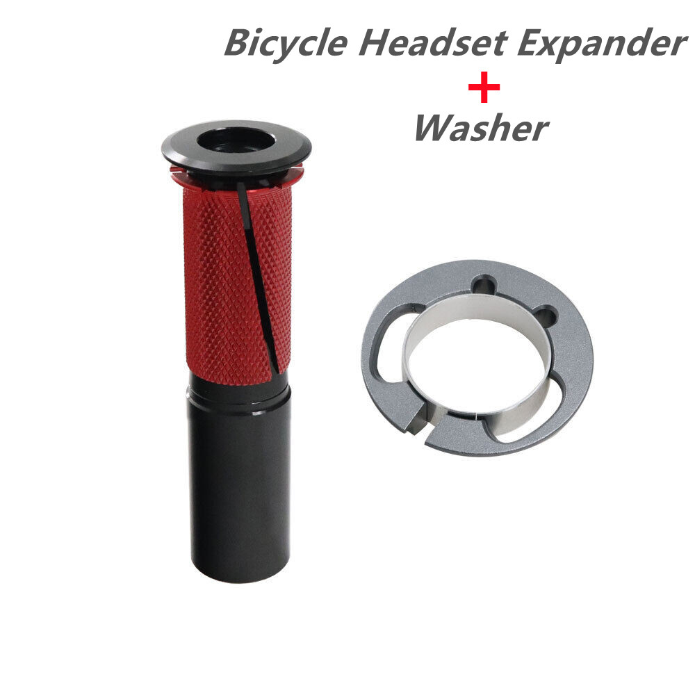 Expansor de auriculares para bicicleta SL7, actualización con Kit de arandela, Cable interno, expansor de auriculares, piezas de anillo de compresión: Rojo