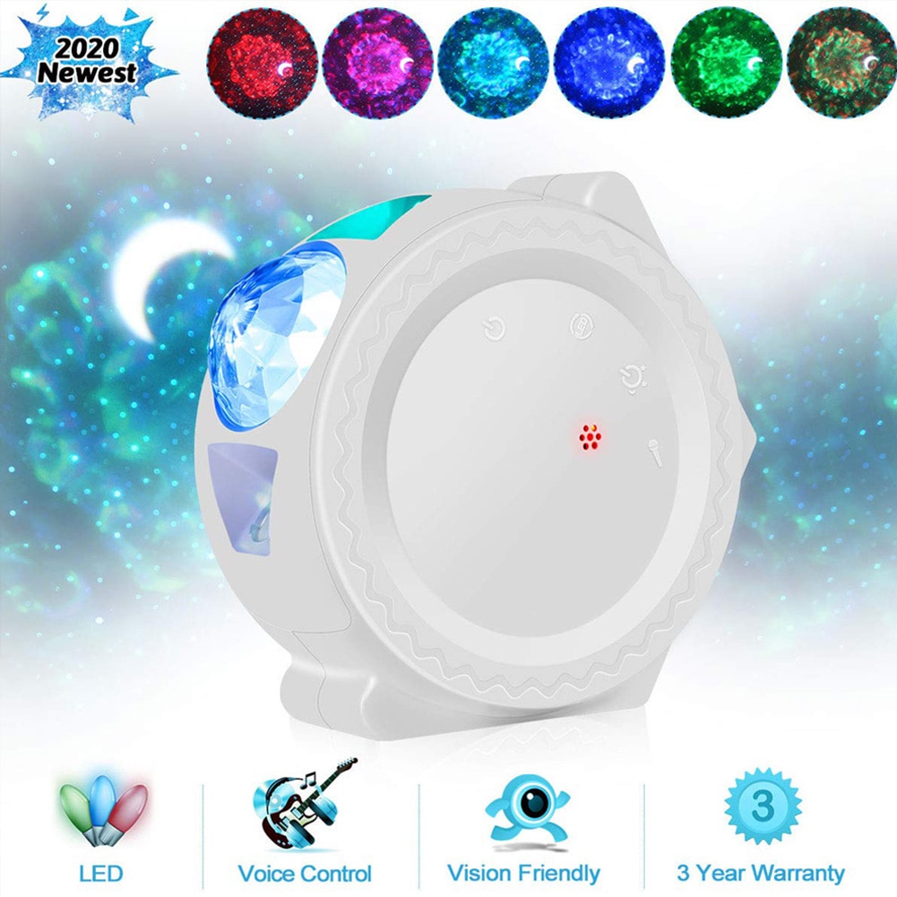 Colorful Starry Sky Galaxy Projector Lamp Children Bedroom Star LED Night Light USB Charging Projection Lamp Kids