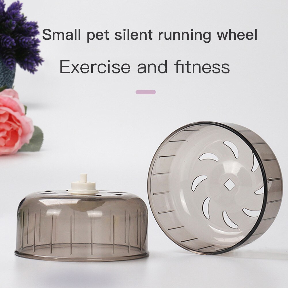 Hamsterhjul skridsikker lydløst løbehjullegetøj til lille kæledyr robust holdbart, sikkert løbende træningslegetøjsbure tilbehør
