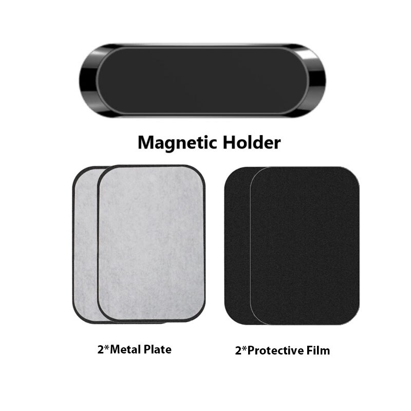 Magnetic Universal Car Phone Holder Dashboard Mini Strip Shape Stand in Car For iPhone Xiaomi Metal Magnet GPS Mount for Wall: G