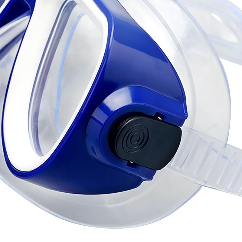 Masque de plongée en apnée et tuba pour enfants de 3 à 8 ans, ensemble de natation, bleu