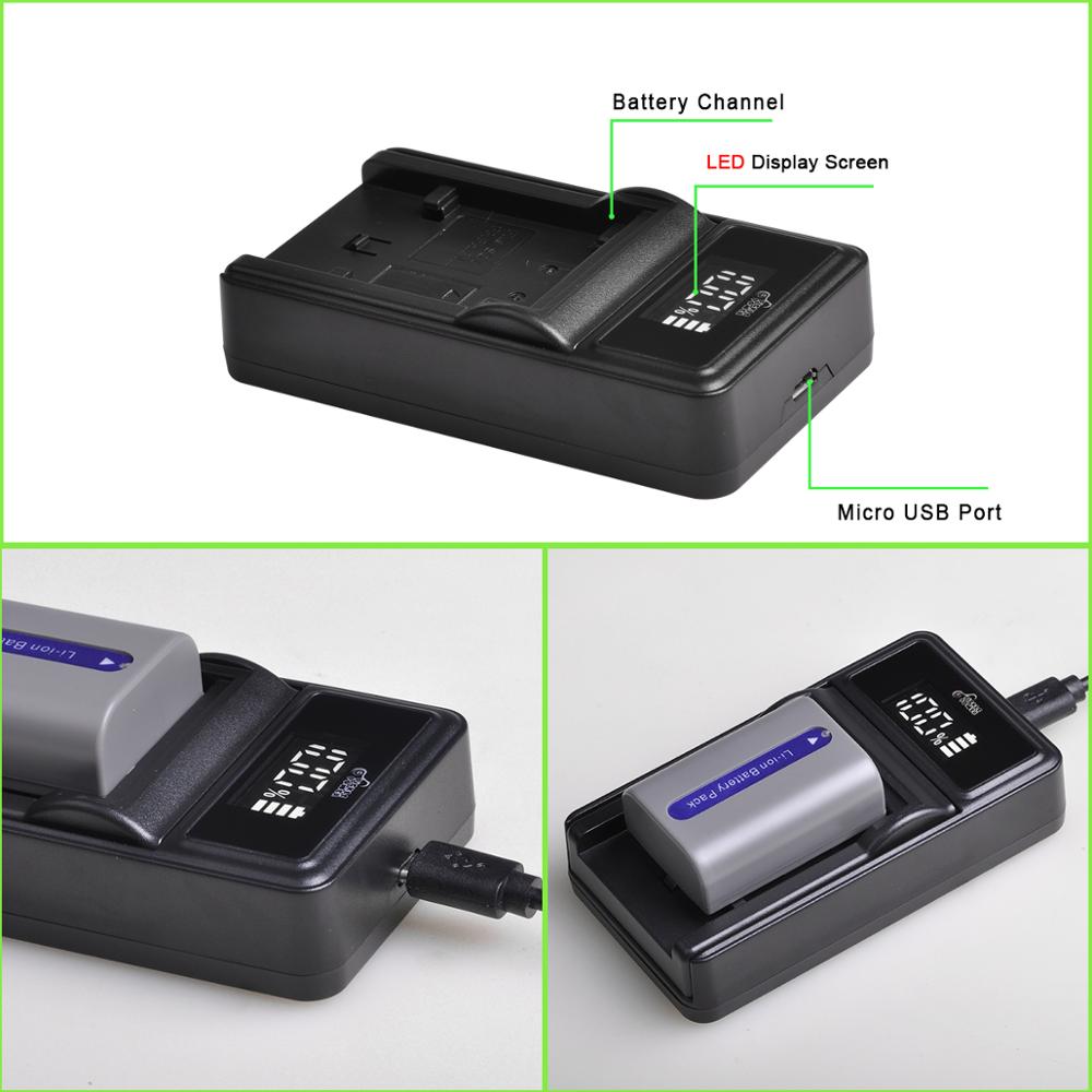 NP-FP50 NP FP50 NPFP50 Battery and LED Charger Set for Sony NP-FP30 NP-FP50 NP-FP60 NP-FP70 NP-FP71 NP-FP90 Sony DCR-SX40 SX40R