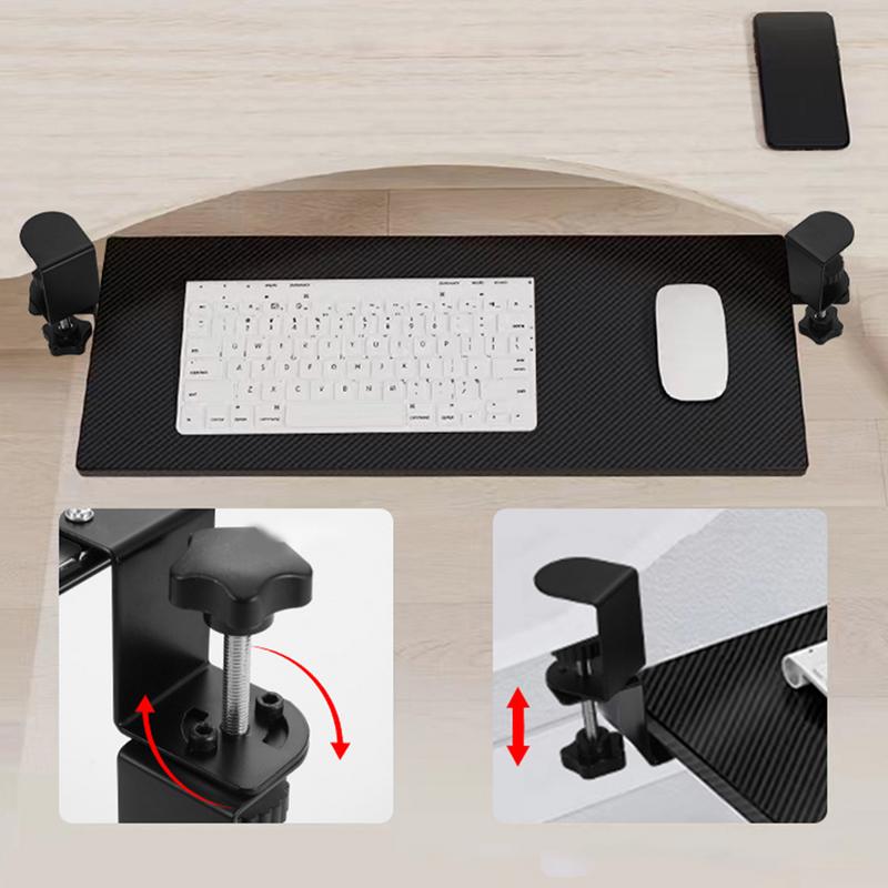 Onderbureau Toetsenbord Lade Toetsenbord Plank Uitschuifbaar Toetsenbord Lade Toetsenbord Plank Glijdend Onder Bureau Gemonteerd Toetsenbord