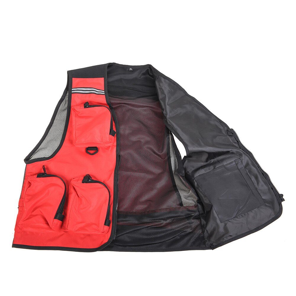 Camping Outdoor Fishing Vest Life Safety Jacket Swimming Sailing Waistcoat Vest Floatation Floating Quick-Drying Mesh Waistcoats