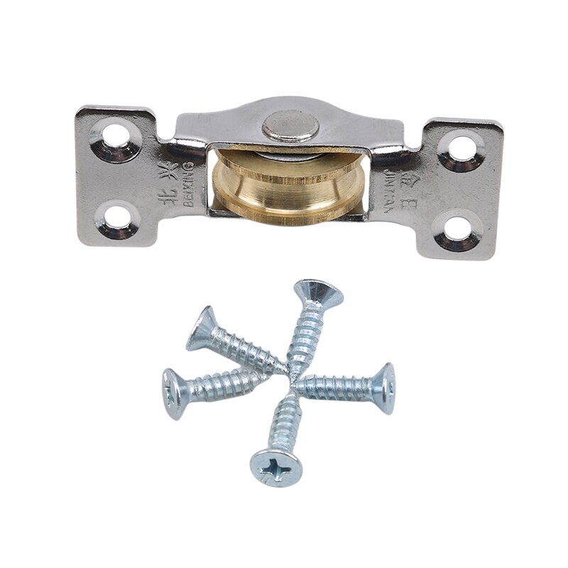 Sliding Door Roller Cabinet Copper Caster Wheel Pulley Runners For Wardrobe Window Furniture Hardware