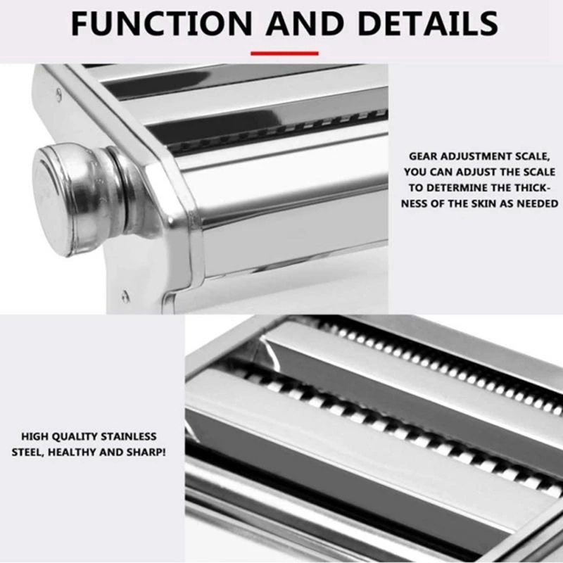 Pasta Press Machine Noodle Maker Split Two-Knife Household Manual Pasta Machine Pressure DIY Noodles Makers