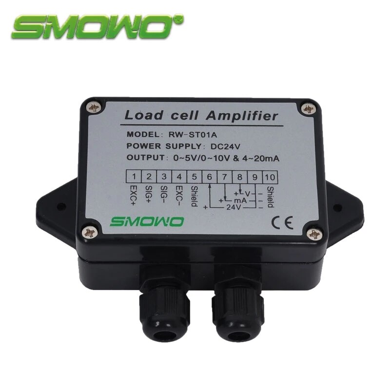RW-ST01A Load cell / Strain Gauge Amplifier Load Cell sensor Amplifier Transmitter strain ga Dual signal output(0-5V/10V&amp;4-20mA)