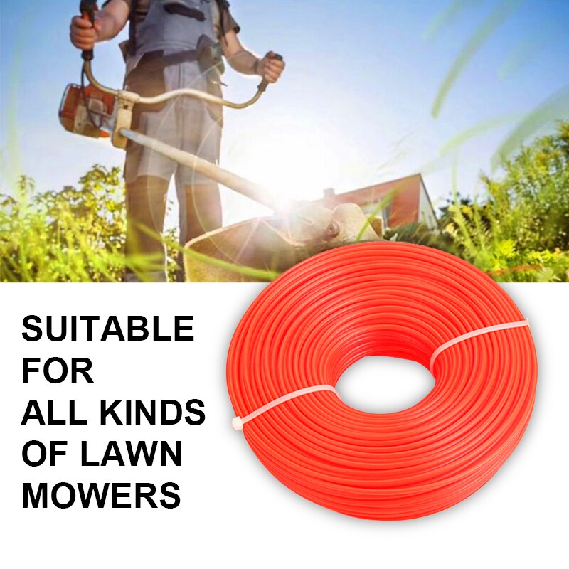 Agriculture Brushcutter Nylon Rope Tools Wire Accessories Circle and Square 70m Cutting Garden Trimmer Line 2.0/2.4/2.7/3.0mm
