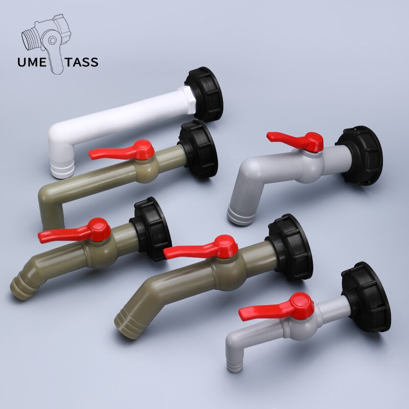 Plastic IBC Water Tank Adapter S60X6 Garden Hose Pipe Connector Hose Faucet Replacement Connector Fitting