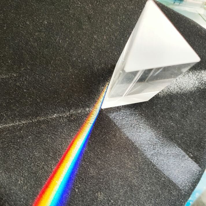 Prisma 30X30X100Mm Rainbow Crystal Glas Effecten Filter Voor Rainbow Onderwijs Apparatuur Driehoekig Prisma Optische Prisma