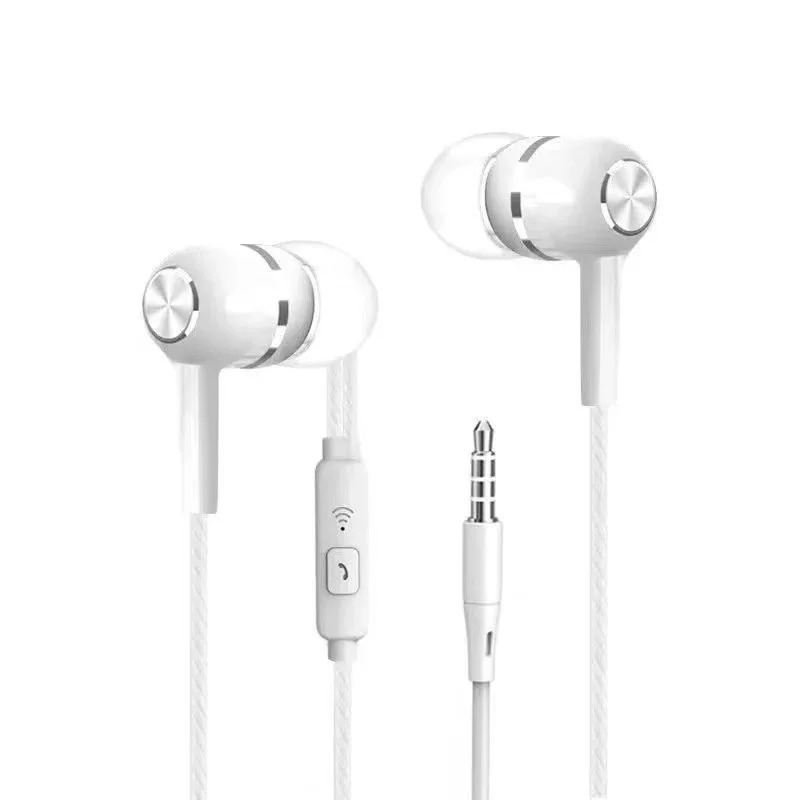 1/2/3/4 Stück Universal 3,5 mm kabelgebundene Kopfhörer Sport-Ohrhörer mit Bass-Telefon-Kopfhörer Stereo-Headset mit Mikrofon-Lautstärkeregler