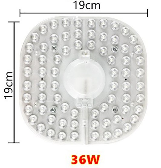 36W 24W 18W 12W LED anillo PANEL círculo luz SMD LED tablero de techo cuadrado tablero de lámpara circular AC 220V 230V 240V luz LED: RGB