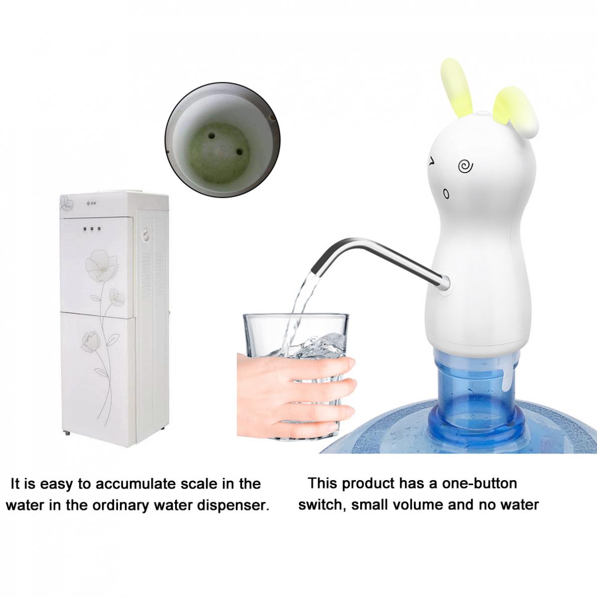 Drinking Water Pumps Portable Push Button Ration Wireless Rechargeable Electric Dispenser Water Pump with USB Cable Water Pump