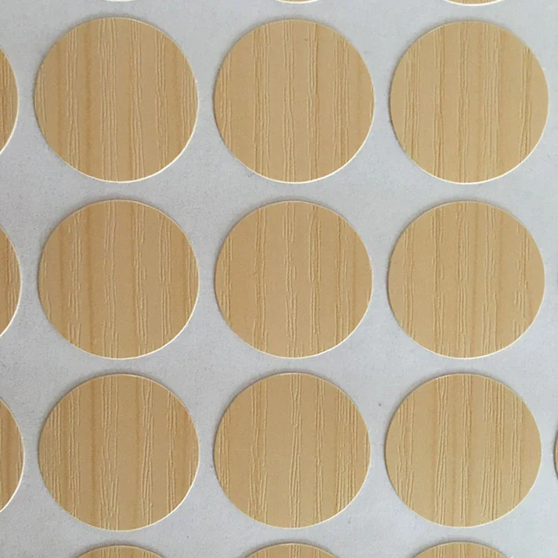 96 stuks 15 mm houten meubilair zelfklevende schroefdop cover gat stickers hout ambachtelijke bureau kast lade kunst sticker ornament