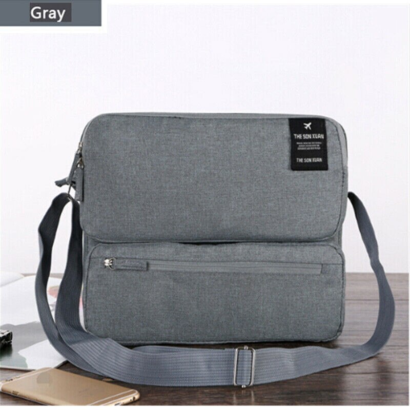 Bolso de viaje Unisex para hombre y mujer, bolsos de un solo hombro, bandolera con capacidad de viaje, cruzado, multibolsillos: Gris