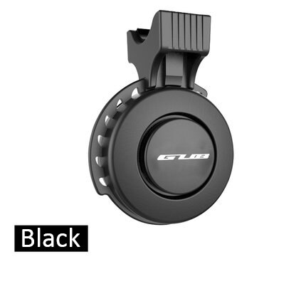 Gub 120db elektrische fietshoorn met draadbediening, 3 soorten geluiden, micro-usb oplaadbare elektrische fietsbel, fietshoornring: Zwart