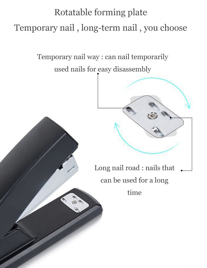 Stapler set with staple remover + stapler office standard student medium stapler