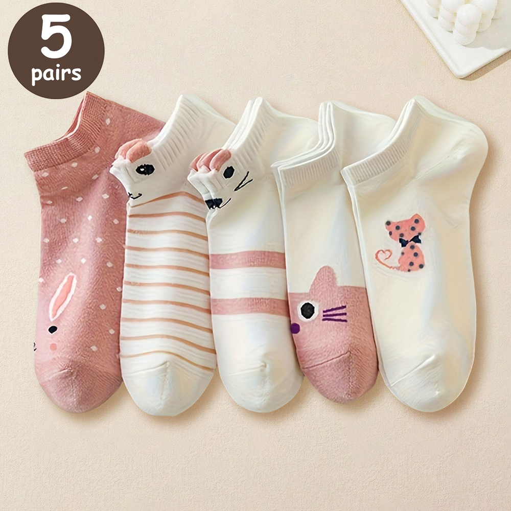 5 pares meias masculinas de alta qualidade primavera e outono engrossado respirável barco meias de corte baixo boca rasa meias casuais masculinas: Verde vermelho