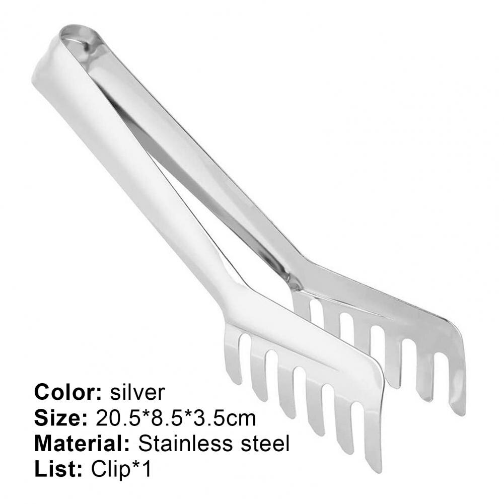 Food tong Eco-friendly Rust-proof Stainless Steel Spaghetti Holder Clamp Supplies Cooking Noodle Clip Kitchen Accessories