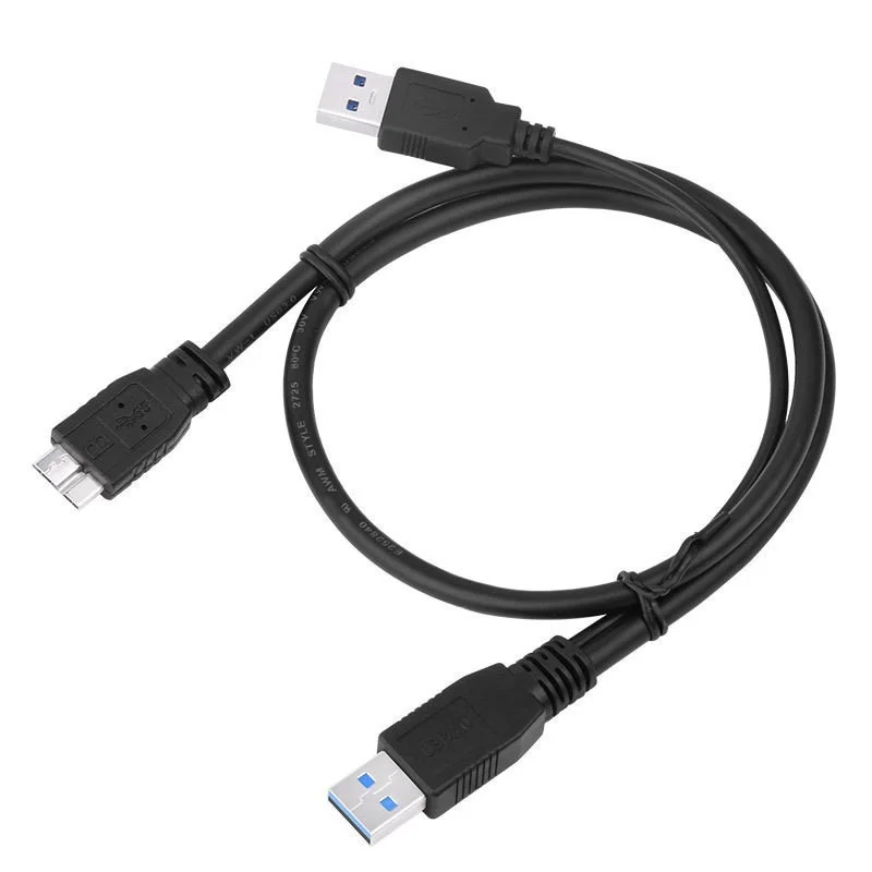 HDD USB 3.0 tipo A a Micro B Y Cable USB3.0 Cable de datos para cables de datos de disco duro móvil externo