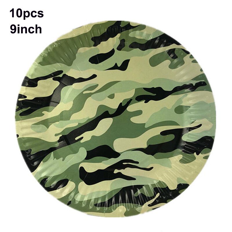 Camouflage Themafeest Decoraties Army Wegwerp Servies Cup Servetten Banners Baby Shower Kids Camo Verjaardag Feestartikelen