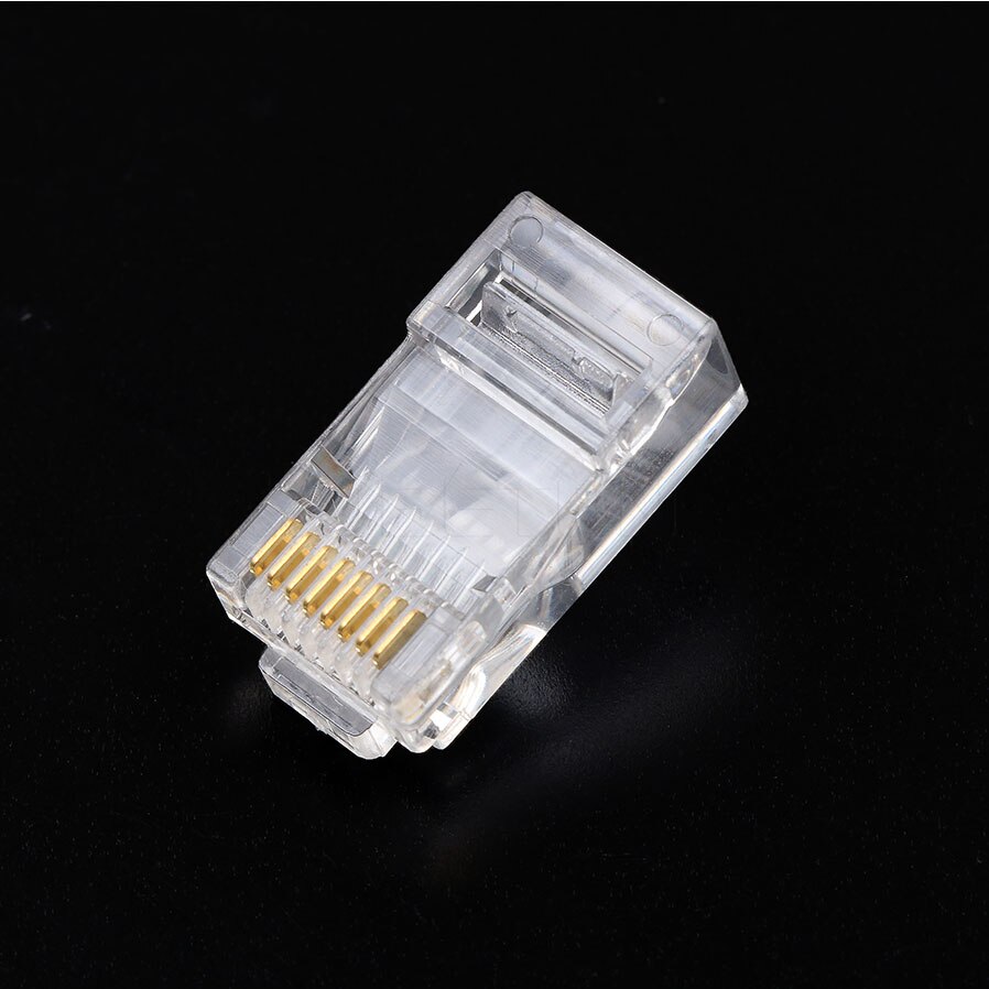 20 Stks/partij Netwerk Ethernet Crystal Heads Plug RJ45 Connectors 8Pin RJ45 Connector CAT5 CAT5e Cat6 Modulaire Kabel Stekkers Socket