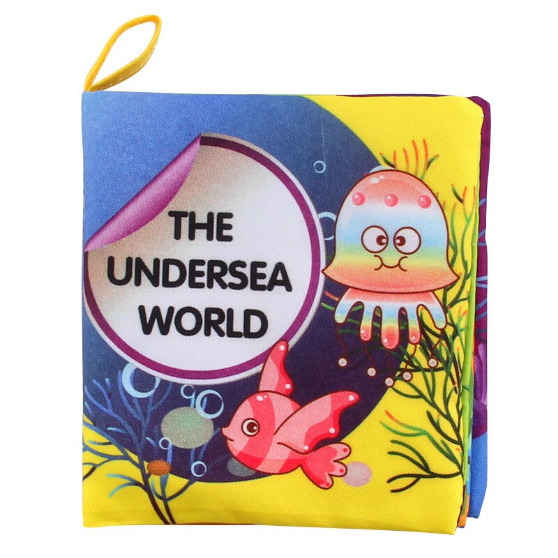 Doek Baby Intelligentie Ontwikkeling Leren Foto Cognize Boek Voor Kinderen Leren Geluid Boeken In Engels: Marine Life