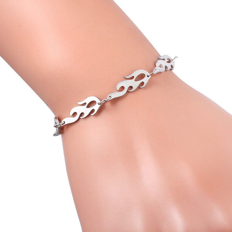 anca salto Dei Monili di Modo Contorto colonna vertebrale Braccialetti Dei Braccialetti punk Streetwear Fiamma Braccialetto per Le Donne Degli Uomini Dei Monili: braccialetto