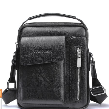 US STOCK Men Crossbody Bags Small Casual Hand Bag PU Leather Male Shoulder Bags: 3