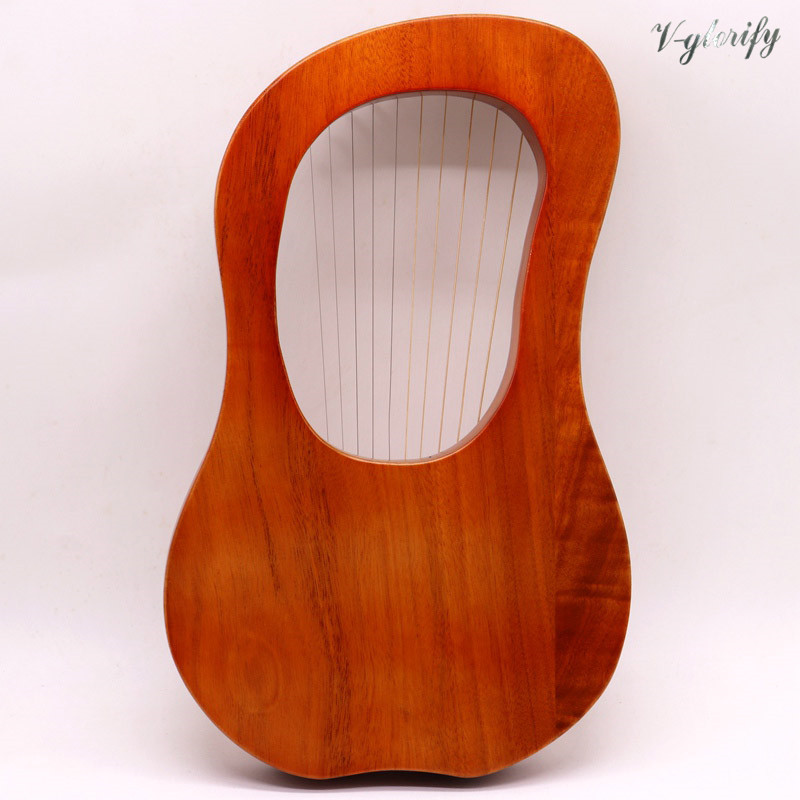 Lier Harp 10 String Houten Metalen Snaren Kleine Harp Okoume Hout String Instrument Met Stemsleutel Reinigingsdoekje Voor Beginner